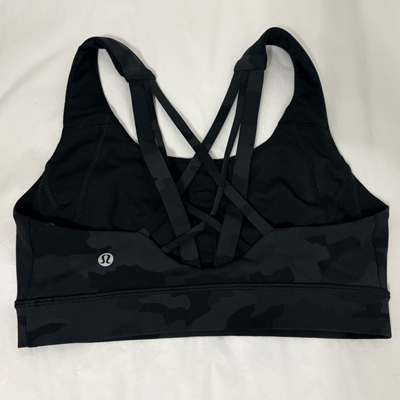 Lululemon | Free to Be Elevated Bra | Sz 6 DD/E Cup | Deep Coal Camo | EUC - Picture 1 of 4